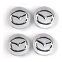 4 Centros De Rin 56mm Mazda 3 5 Cx5 Cx7 Cx9 Metlico Negro