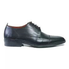 Zapato Hombre Vestir Cuero Negro Acord Base Goma G