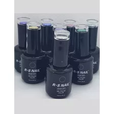 Esmalte Rs Nails 5 Colores + Base + Top+ Kit De Sellos 