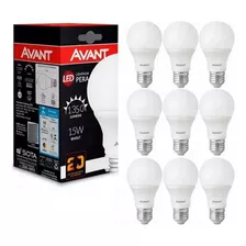 Kit 10 Lâmpadas Led 15w Bulbo Soquete E27 Bivolt Branca Fria