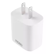 Cargador De Pared 1 Puerto Tipo C Mobo Power Blanco 20w