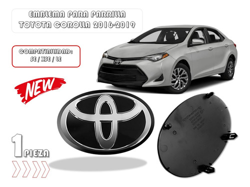 Emblema Parrilla Encapsulado Radar Toyota Corolla 2016-2019 Foto 2