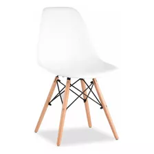 Cadeira De Jantar Mageal Charles Eames Eiffel, Estrutura De Cor Branco, 2 Unidades