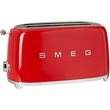 Smeg Tsf02rdus 50's Retro Style 4 Slice Toaster, Rojo