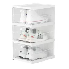 3 Unidades Organizador Zapatos Plegable Apilable Hasta T.44