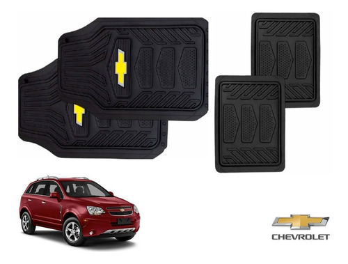 Tapetes Logo Chevrolet + Cajuela Captiva 2008 A 2013 Kit 5pz Foto 2