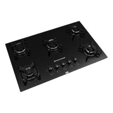 Fogão Cooktop Mesa Vidro Gás Brastemp Bdd75 5ocas Bivolt