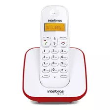 Telefone Sem Fio Digital Intelbras Ts 3110 Branco/vermelho