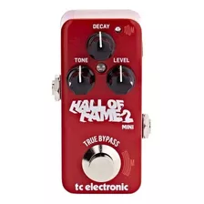 Pedal De Efecto Tc Electronic Hall Of Fame 2 Mini Reverb Rojo