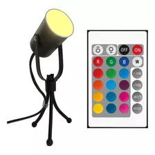 Tripode Bar Luz Led Efecto Dj Flash Control Remoto Rgb 3w Fx