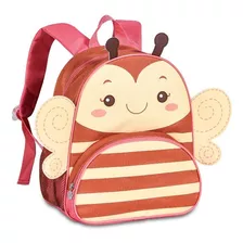 Mochila Animais Clio Pets Zoo Menina Infantil Unicórnio Rosa Cor Abelha