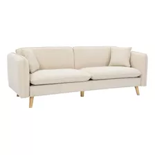 Sofá Tres Cuerpos Sillón Living Poltrona En Madera