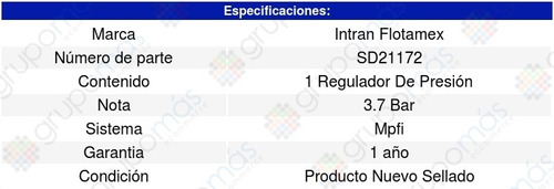 Regulador Presion Gasolina Rendezvous 3.4l V6 02-05 Intran Foto 3