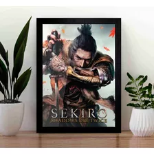 Quadro Sekiro Shadows Die Twice A3 Com Acrilico Na Frente 