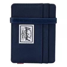 Herschel Para Hombre Charlie Rfid Card Case Wallet, Azul Mar
