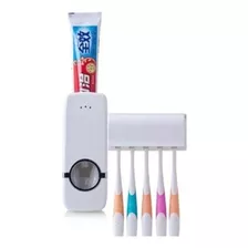 Dispenser Para Creme Dental + Suporte Para 5 Escovas