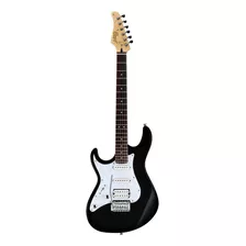 Guitarra Eléctrica Para Zurdo Cort G Series G250 De Tilo Black Con Diapasón De Jatoba