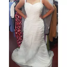 Elegante Vestido De Novia Línea A 