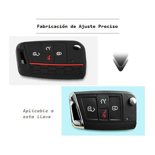 Funda Silicn Para Llave De Navaja Vw/seat/cupra 4 Botones Foto 10