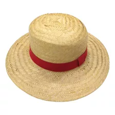 Chapéu De Palha Luffy One Piece Palha Natural Cosplay Anime