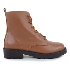 Bota Feminina Giulia Domna Coturno Couro Marrom - 253