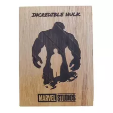 Quadro Decorativo Em Madeira - Incrível Hulk