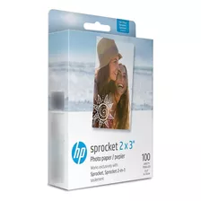 Papel De Fotos Hp Sprocket - 100 Hojas