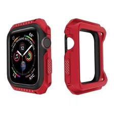 Carcasa Para Apple Watch Serie 3 42mm Rojo Con Negro