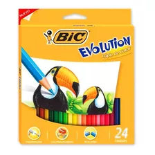Lapiz Color Bic Evolution - Pack X24 Unidades