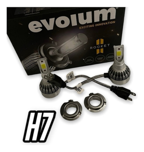 Kit Focos Led Evolum Rocket 8500 H11/h7/h1/h3/9005/9006/h16 Foto 4