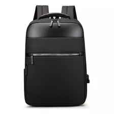 Bolsa Masculina Impermeável De Couro Pu Laptop Entrada Usb Compatível Com Notebooks Dell Acer Hp Lenovo Macbook Pro Air M1 M2 M3 Faculdade Universidade Escola Executiva Trabalho Até 15.6 Polegadas