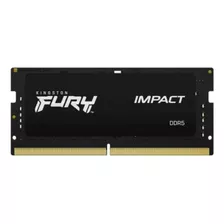 Memoria Ram Fury Impact Gamer Color Negro 8gb 1x8gb Kingston Kf548s38ib-8