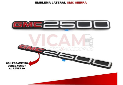 Emblema Lateral Gmc Sierra 2500 1986-1991 Lado Derecho Foto 2