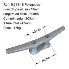 Cunho 8 Polegadas Para Cais Doca Atracadouro Serviço Pesado