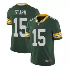 Jersey De Los Green Bay Packers No.15 Bart Starr Para Adulto