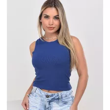 Cropped Modal Blusinha Tendencia Verão Casual Love Lindo Top