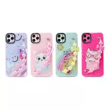 Funda Case Celular (2 En 1) Color Con Pulsera Premium