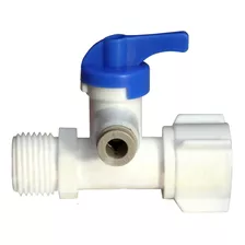 Llave De Paso Plastica De 1/2 Para Manguera 1/4 Humma