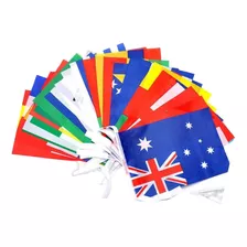 Cadena De Bandera De Países Bandera Colgante 14cmx21cm