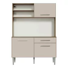 Madesa G200277g Armário Rustic E Crema 120cm