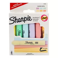 Resaltadores Sharpie X 6 Colores Pastel 2165088