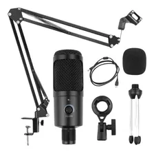 Kit Microfone Estúdio Profissional Condensador Usb