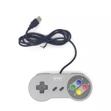 Controle Joystick Video Game Super Nintendo Usb Pad Snes