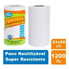 24 Rolos 1200 Panos Multiuso Lavável Reutilizável Resistente