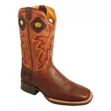 Botas Vaqueras Hombre Rodeo Piel Bisonte Original Nokota