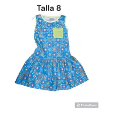 Vestido Para Niña Azul 