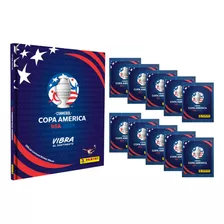 Album Pasta Dura + 10 Sobres Copa America Usa 2024 Panini