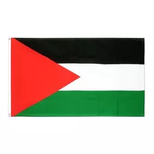 Bandeira Palestina Grande Alta Qualidade Anilhas Costurada 