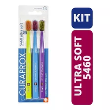  Escovas De Dente Curaprox Ultra Soft 5460 - Kit C/ 3 Unid.