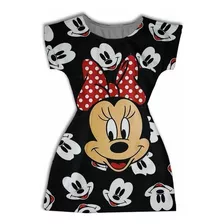 Vestido Adulto Manga Curta Personagens - Minnie Flagler